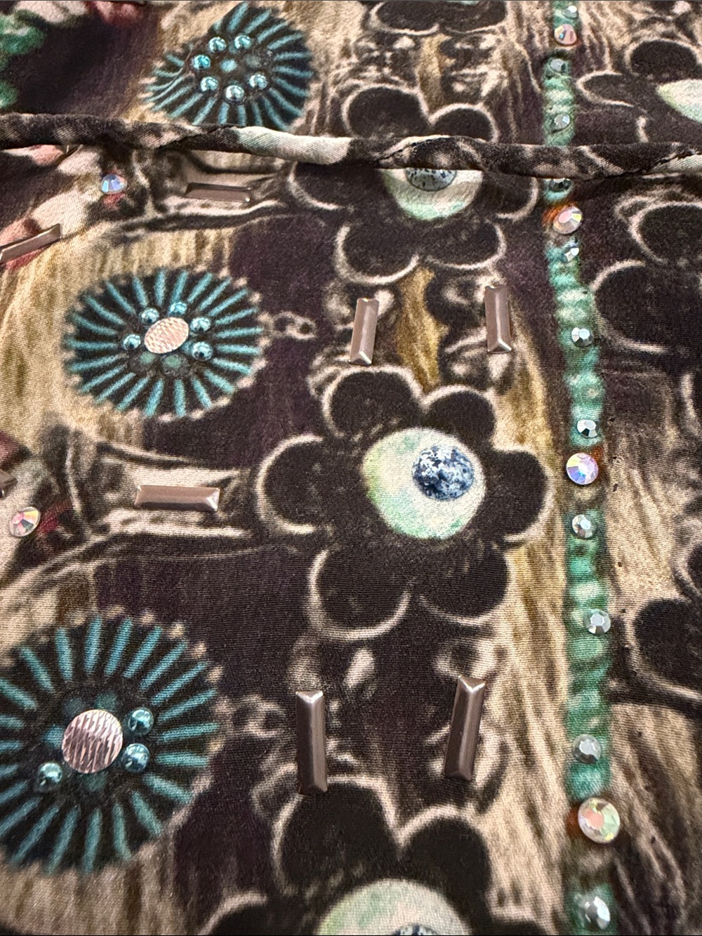 Camilla Animal Print Leopard Silk Caftan Swimsuit Cover-up Multicolor - Picture 11 of 12